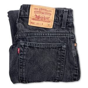 Vintage 521 Black Levi’s Jeans | Size 27 x‎ 30 | Tapered Fit Tapered Leg |